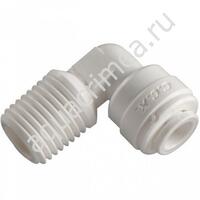 Угольник с наруж резьбой WA-ME0404 (1/4"ODх1/4"NPTF,Organic) , арт.И3297