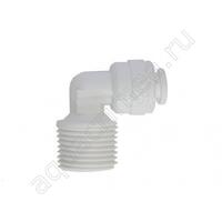 Угольник WA-ME0406 (фитинг пластмассовый 1/4" JGx3/8"РН) , арт.И4686