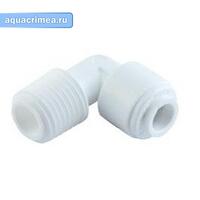 Угольник с наруж резьбой WA-ME0402 (1/4"ODх1/8"NPTF,Organic) , арт.И1615