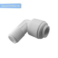 Фитинг угловой 1/4-3/8 трубка резьба МЕ0406