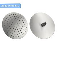 Лейка  большая, тропический душ  круглая -ДУТАЯ, АНТИВАНДАЛЬНАЯ из нержавеющей стали марки