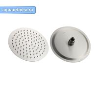 Лейка  большая, тропический душ  круглая -ПЛОСКАЯ, АНТИВАНДАЛЬНАЯ из нержавеющей стали мар