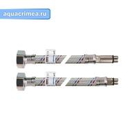 Подводка гибкая для воды ГГ 200см , латунна гайка (AQUALINE 100/10 ГТД)