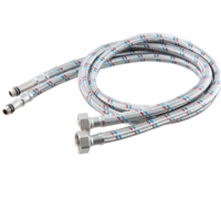 Гибкая подводка в нержавеющей оплетке для смесителя 60 см, 1/2"-M10, Г/Ш ПАРА