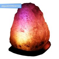 Солевая лампа "Скала" 3-4 кг цветная