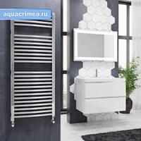 Водяной полотенцесушитель Lazzarini Roma хром прямой 840х500