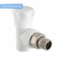Клапан для радиатора угловой 25 х 3/4 БЕЛЫЙ PPR (VTp.718.V.02505)