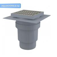 APV13 Сливной трап 150x150/110мм прямой подвод. металл.