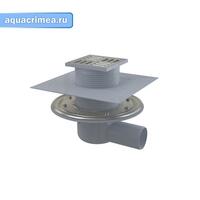 APV1324 Сливной трап 105x105/50мм с бок. подвод., пластик