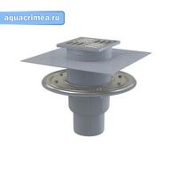 APV2324 Сливной трап 105x105/50мм с прямой подвод. пластик