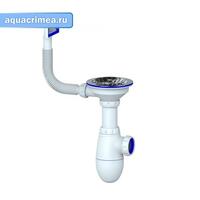 Сифон 3 1/2*40 B410 с прямоуг. переливом  UNICORN