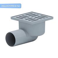 TA5104 Трап гориз. вып. 50 c нерег. решеткой из пластика 10х10