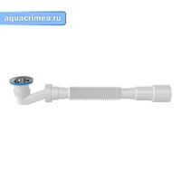 арт.1622 Сифон для душевого поддона 64мм, низкий, выход в канализацию 40/50 гофра