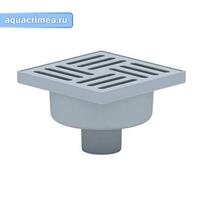 Трап трап с гориз. спуском 50  рег решетка 100х100 пласт. АНИ пласт TA5604