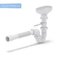 Сифон 1 1/2*40 Ani прямоточ. с гофрой 40*40/50 DR0115 с разрывом струи АНИ пласт