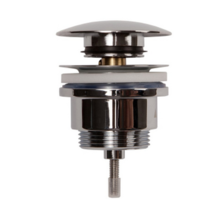 Донный клапан 1-1/4", регулируемый по высоте, без перелива, хромированный