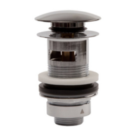 Донный клапан 1-1/4", 80мм с переливом, хромированный