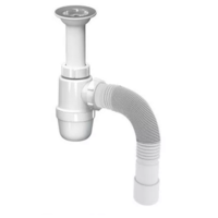 Сифон для кухни 1 1/2"х40 малый с г/т 40х40