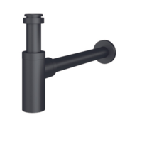 Сифон латунный, 1-1/4", рег высоты 120мм, отвод 300мм, Black