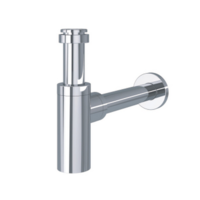 Сифон латунный, 1-1/4", рег высоты 120мм, отвод 300мм, Chrome