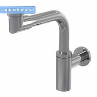 Сифон для умывальника d32 DESIGN, цельнометаллический