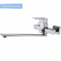 Смеситель для ванны настенный, GRANO, хром, однорычажный, d-35 дайвотер штоковый, латунь