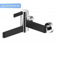 Смеситель для ванны настенный, PERS, хром, однорычажный, d-35 дайвотер - излив, латунь