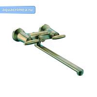 Смеситель д/ванны бронза  G2231-4  (длинный гусак 35 см, евро перекл. 90,  п/об)  GAPPO