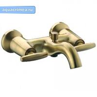 Смеситель д/ванны бронза G3031-4 (короткий гусак, перекл. на гусаке, п/об) GAPPO