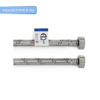 Подводка гибкая для воды ГГ 180см , стальная гайка (AQUALINE 100/10 ГТД)