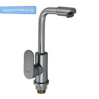 Смеситель для раковины поворотный аэратор из алюминия ТИТАН, шаровый