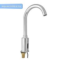 Смеситель сенсорный на раковину, с регулировкой температуры воды, высокий  излив