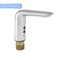 Смеситель сенсорный на раковину, с регулировкой температуры воды, круглый корпус