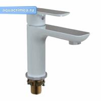 Смеситель д/раковины бел G1048  (ф35, на гайке)        GAPPO