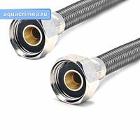 Гибкая подводка в полимерной оплетке 0,8м, 1/2"-1/2", Г/Г