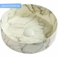 Раковина накладная матовая (мрамор) Размер 346*346*114мм AZ-3134-ST SP