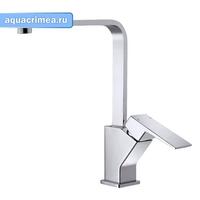 Смеситель для кухни набортный, GRANO, хром, однорычажный, d-35 латунь