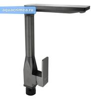 Смеситель кухонный боковой Г-образный излив, ТИТАН из алюминия, шаровый