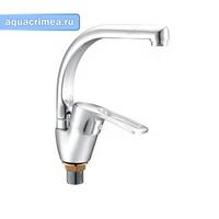 Смеситель для кухни, высокий излив, 40мм, гайка, латунь,BOOU B8206-9F