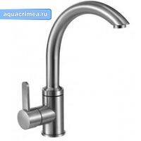 Смеситель д/кухни нерж/сталь  G4099   (ф35, высокий гуск, на гайке)  GAPPO