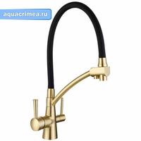 Смеситель д/кухни с фильтром  G4398-1 бронза