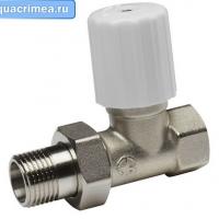 Регулирующий клапан для радиатора прямой 1/2 (AQUALINK)