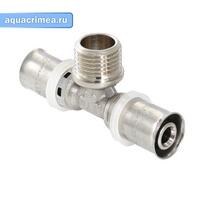 Тройник пресс с НР 16х1/2х16" (VTm.233.N.160416)