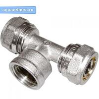 Тройник обжим. В.Р 20х1/2Мх20 AQUALINK