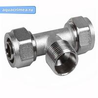 Тройник обжим. Н.Р 16х1/2х16 AQUALINK
