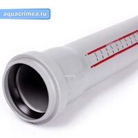 Труба ПП для внутренней канализации HTEM 50*500 Ger цв.белый