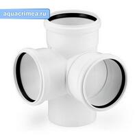 Крестовина угловая бесшумная SKED DN110/110/110х87° Ger