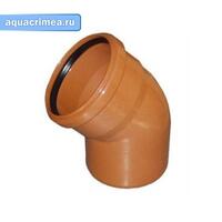 Колено нар. кан. 110/45° оранжевый
