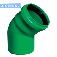 Отвод ПП для наруж. канализации KG2000B 200х45°, Ger