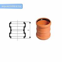 Муфта двойная KGMM 200 Ger для наружной канализации